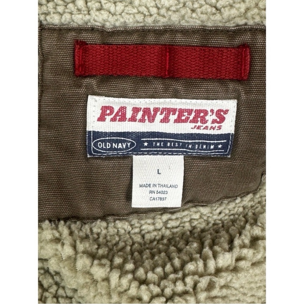 VTG Y2K Old Navy Painters Coat
Mens Large Brown Corduroy
Sherpa Lined - Picture 5 of 9